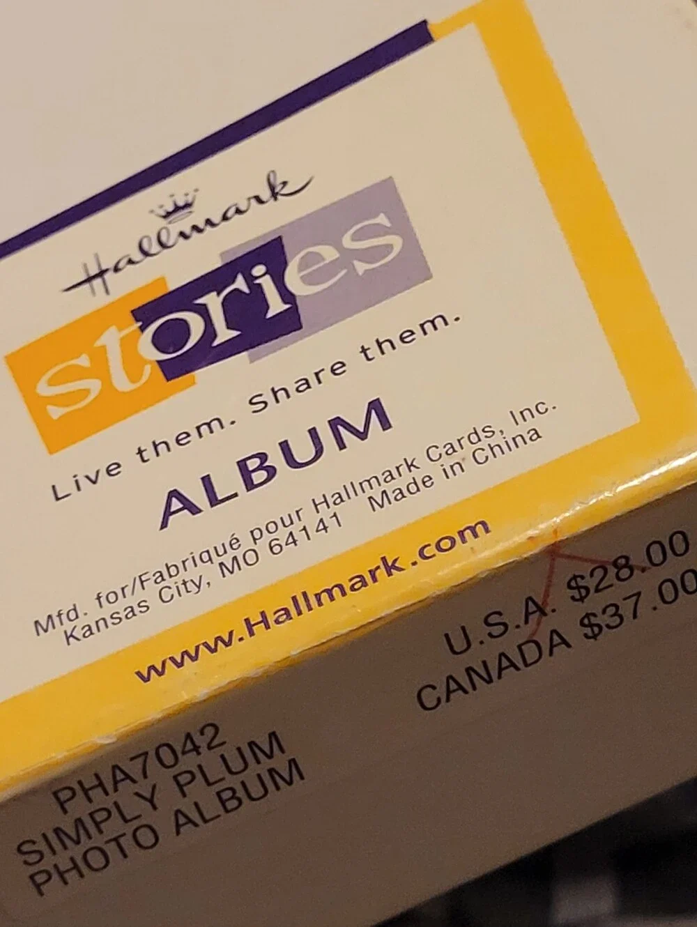 NEW Hallmark Stories Photo Album (PHA7042) Our Memories Original Box